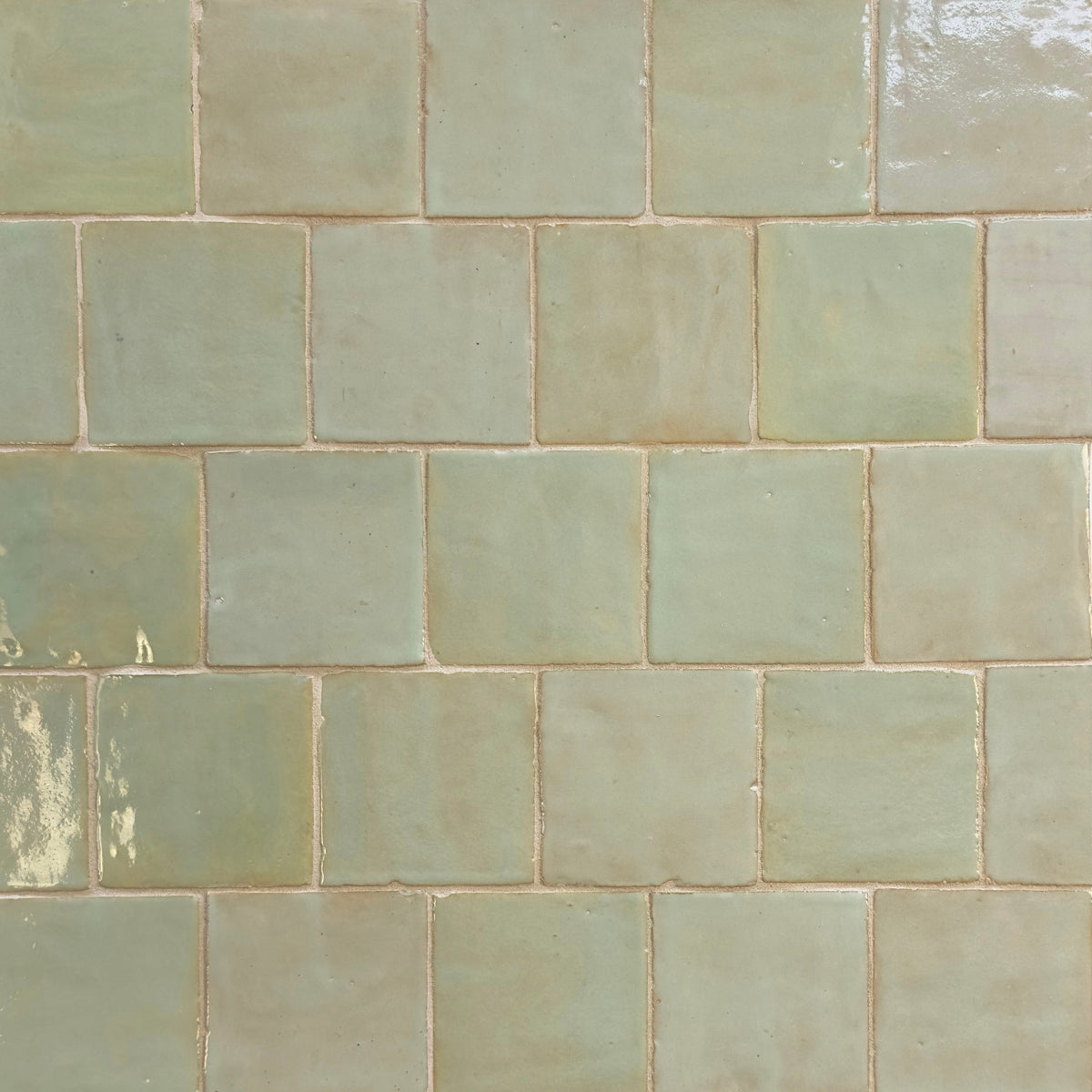 Zel Nouveau Horizon Glazed Zellige Field Tile | 4X4X1/2 | Gloss ...