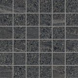 STONEHENGE: Anthracite Mosaic 1113/16"X1113/16" Porcelain Mosaic  (11 13/16"x23 5/8"x8.5-mm | naturale | rectified)