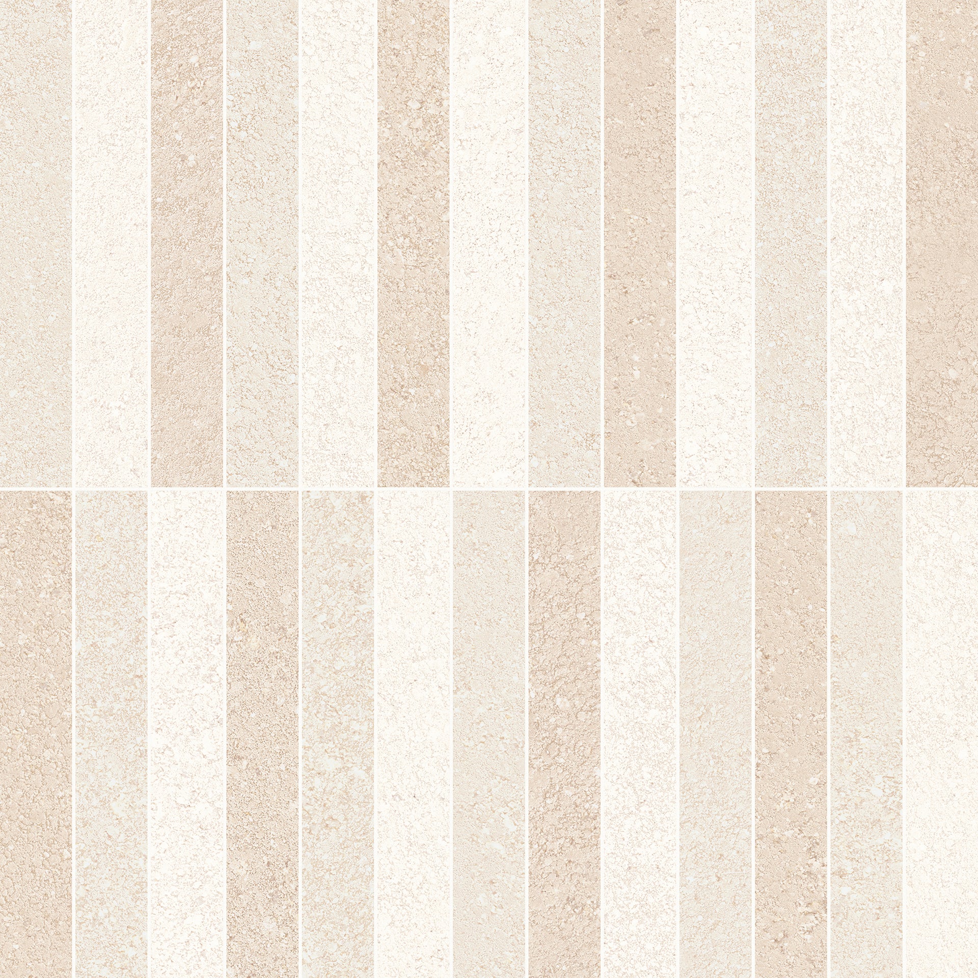 Pietra Essenza Multicolor Chiaro porcelain mosaic tile by Emil, silktech finish, 11 5/8"x11 5/8"x9-mm size. Premium Italian porcelain for floors and walls.
