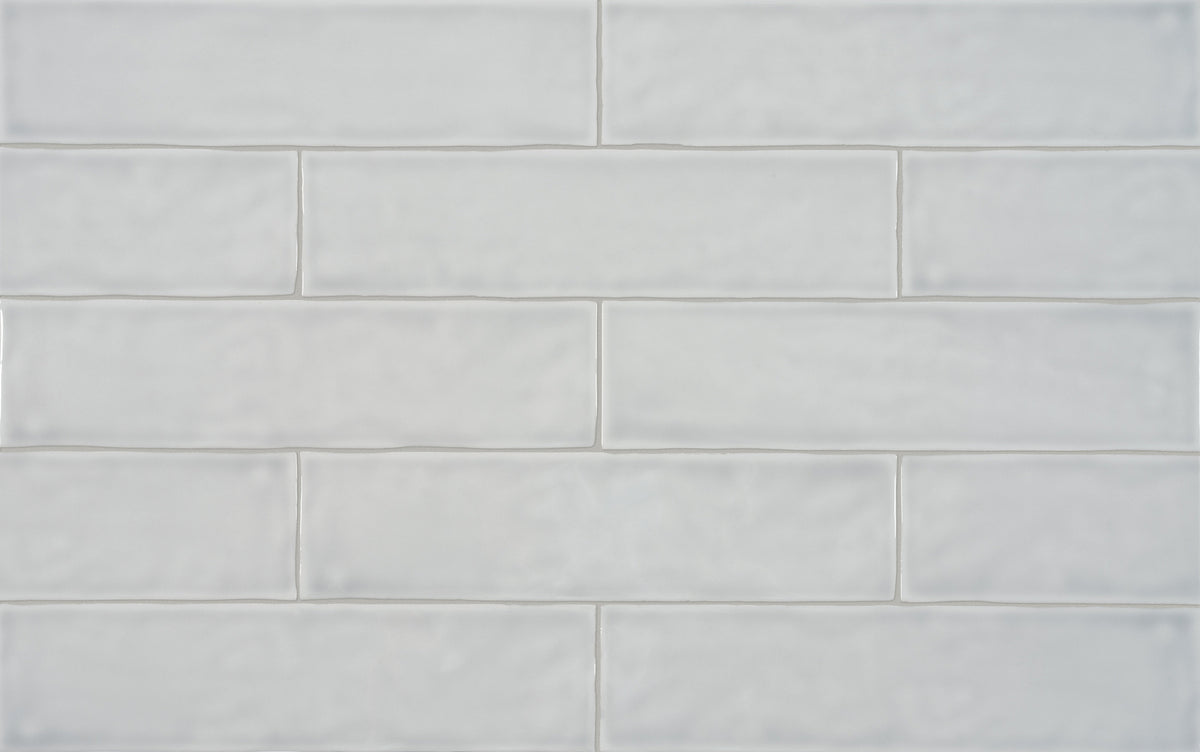 TERAMODA: Silver Ceramic Field Tile (3"×12"×11/32" | Glossy | Pressed)