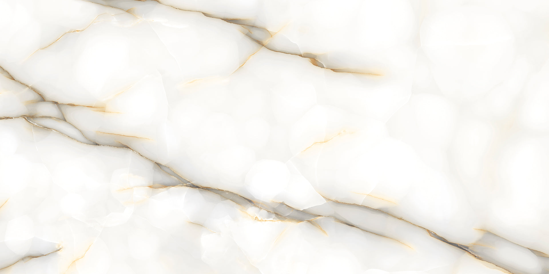 Level Marmi Onyx Perla porcelain field tile by Emil, lappato matt finish, 63 25/32"x127 9/16"x12-mm size. Premium Italian porcelain for floors and walls.