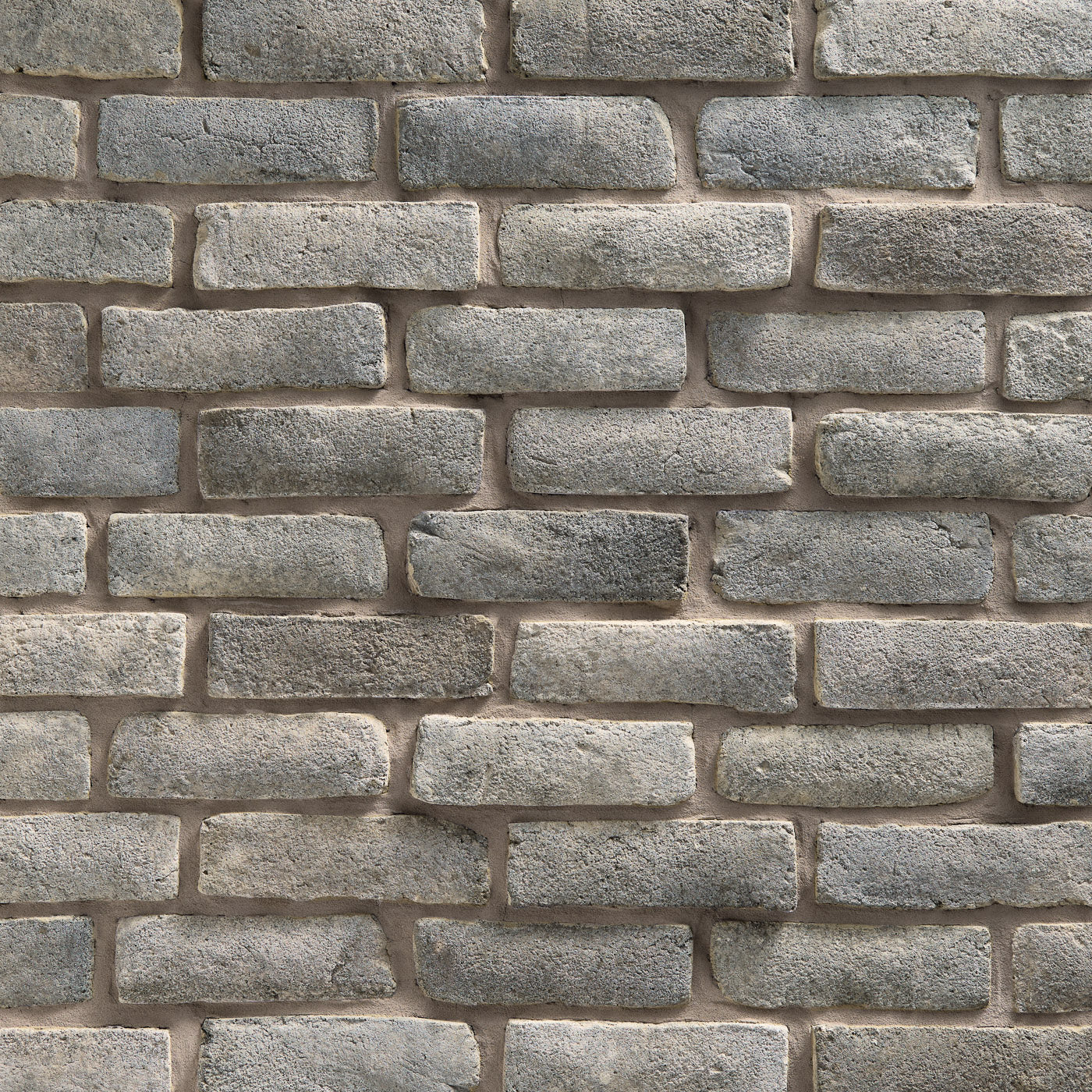 Handformed Brick Quail Grey wall panels by Dutch Quality, primary product image. Premium stone veneer for exterior and interior walls.