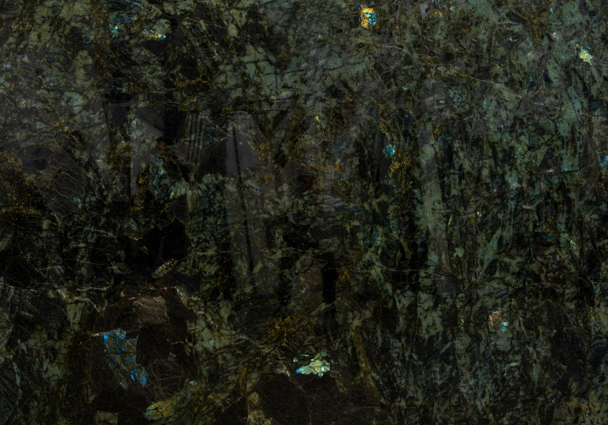Granite Slabs Labradorite Blue Extra granite slabs, top-down product view. Premium granite for floors and walls.