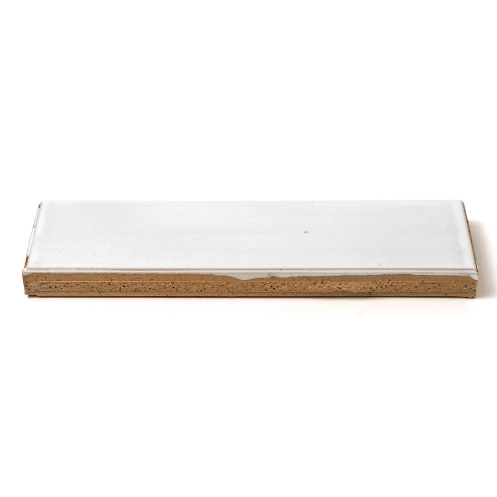 Pure White Ceramic Field Tile (2 1/8"×7 1/2"×3/8" | satin | straight cut)