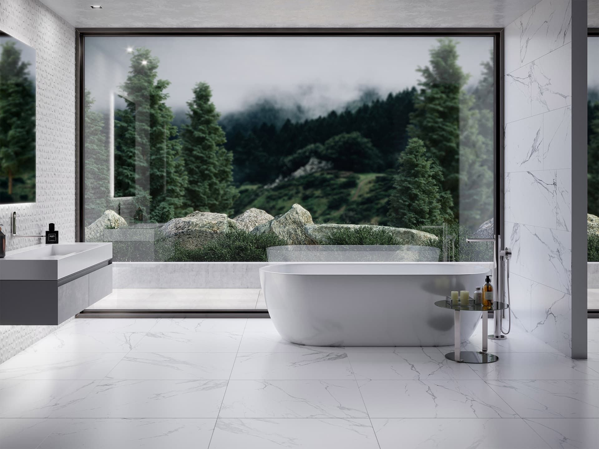 Artic White Floor Tile (31x31x8.5-mm | matt)