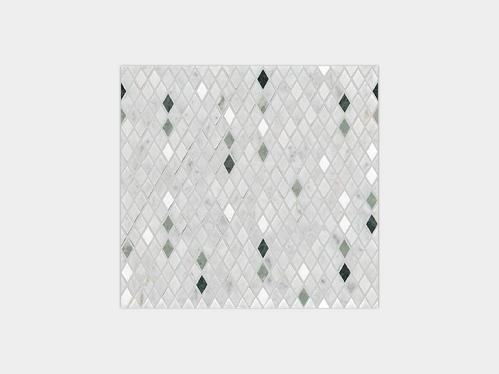 Gem Greens Diamond Mosaic (11x12x10-mm | gloss)