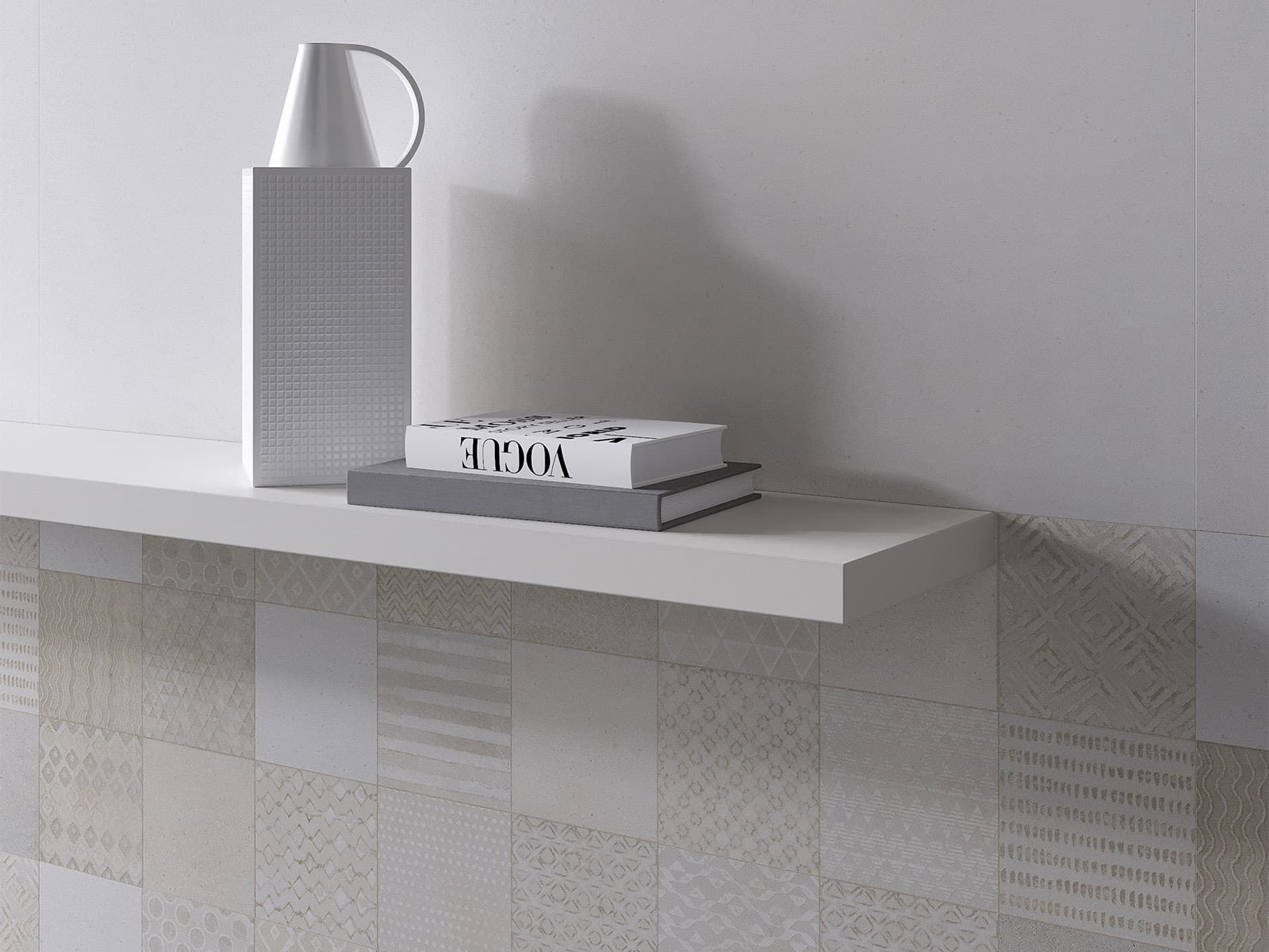 Prada White Wall Tile (18x47x10-mm | matt)