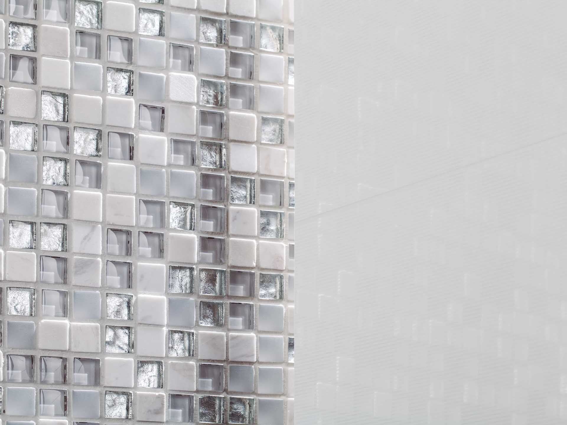 Eternity White Straight Stack Mosaic (12x12x8-mm | matt-gloss)