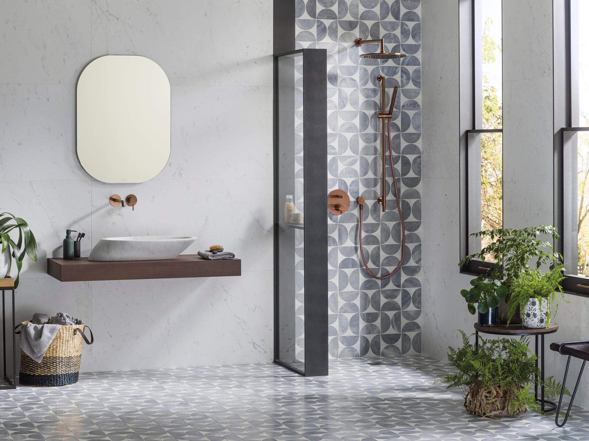 Figure Light Spiral Mosaic (12x12x10-mm | matt)