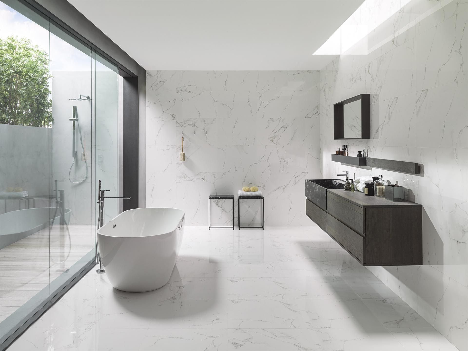 Carrara Blanco Marmol Wall Tile (18x47x10-mm | gloss)