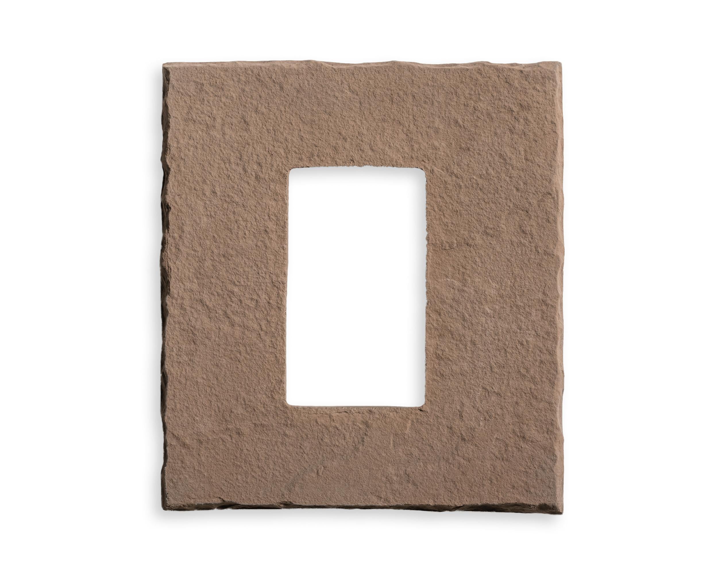 Single Electrical Box Suede accessories, primary product image, 7.0" x 8.0" x 1.75" size. Premium stone veneer for exterior and interior walls.