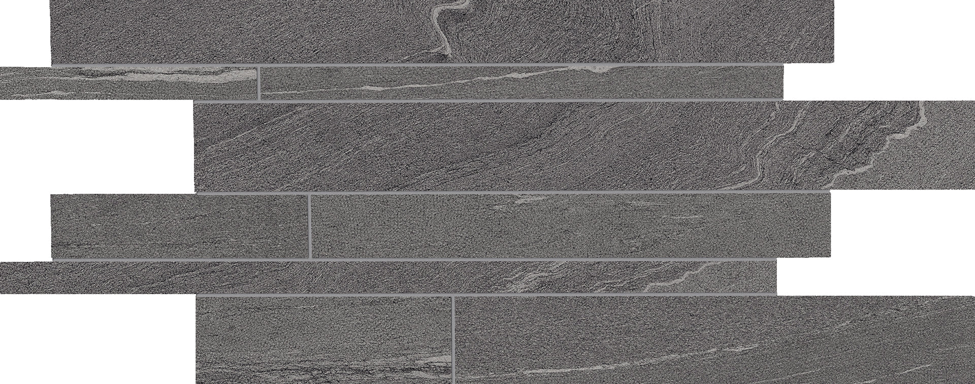 Stone Talk Dark porcelain decorative accent tile by Emil, naturale finish, 11 13/16"x23 5/8"x9.5-mm size. Premium Italian porcelain for floors and walls.