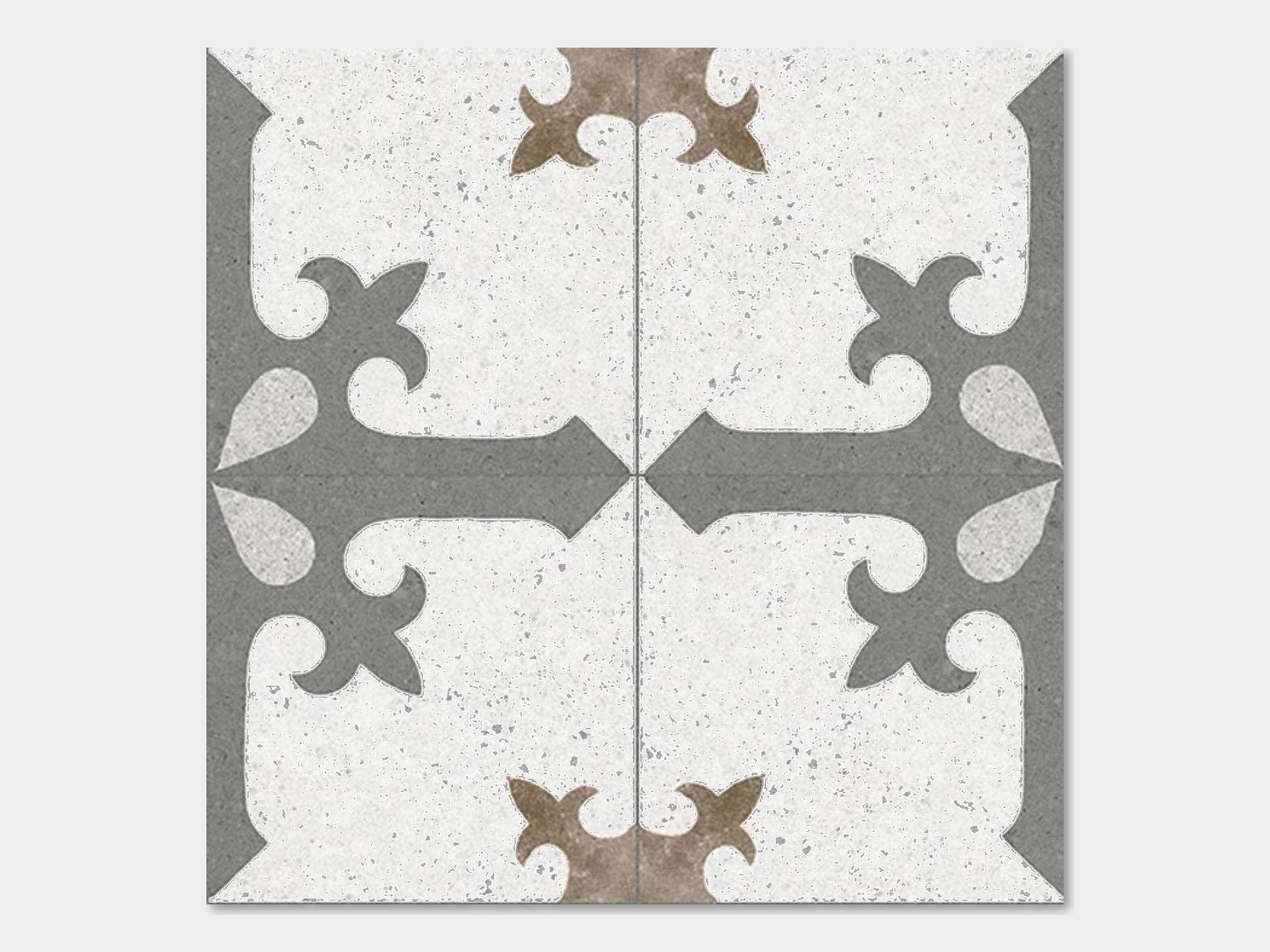 Heritage White Malaga Floor Tile (8x8x8.5-mm | matt)