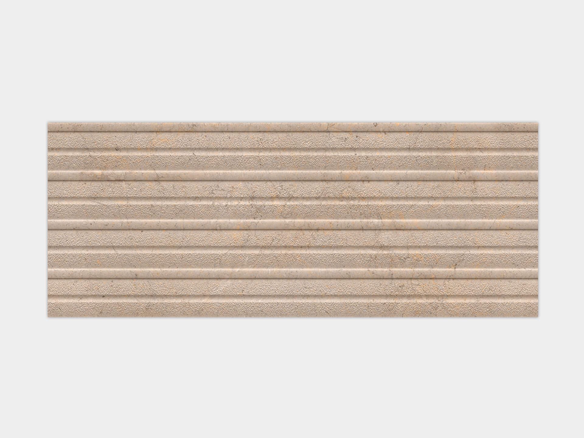 Dorcia Marfil Line Wall Tile (23x59x12.5-mm | matt)
