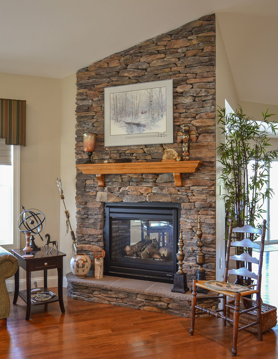 Bluffstone Bodega wall panels by Eldorado Stone, primary product image, 12.0" x 24.0" x 1.0" size. Premium stone veneer for exterior and interior walls.