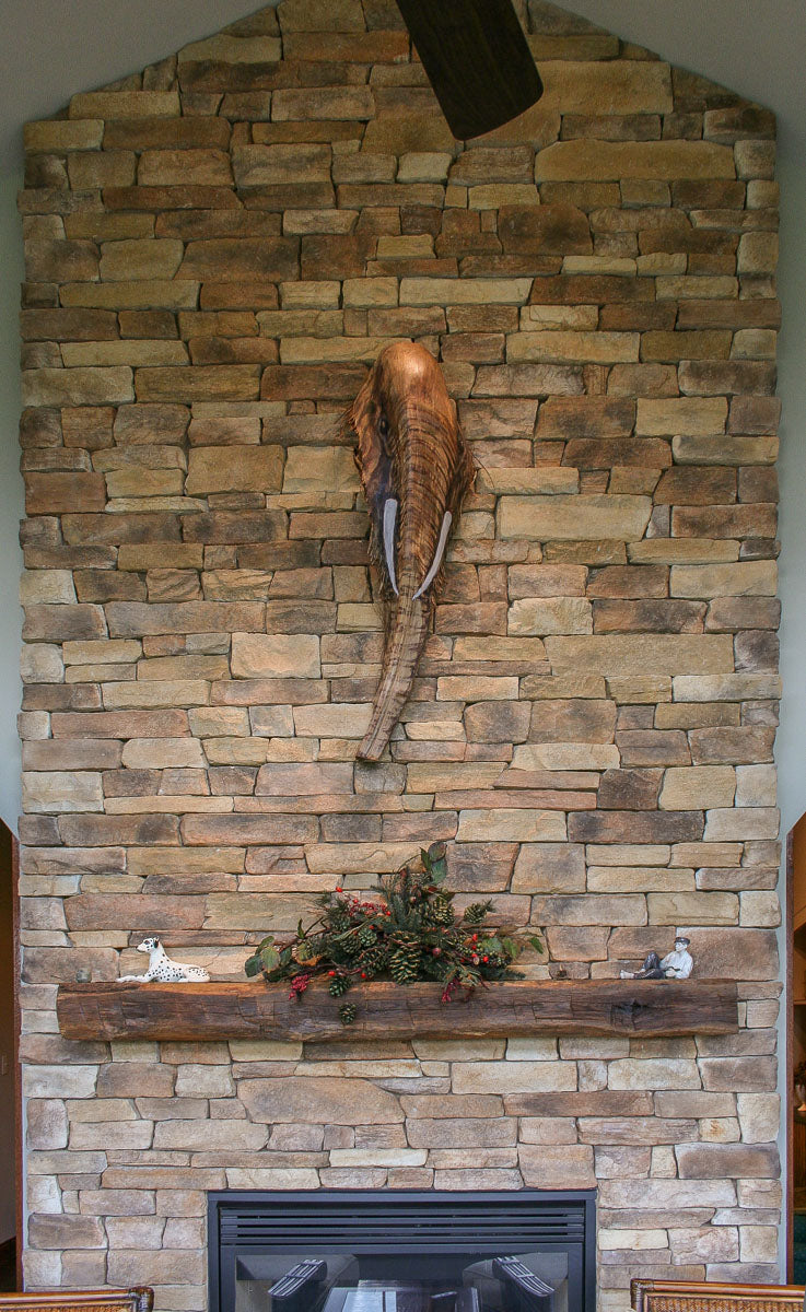 Cliffstone Cambria manufactured stone accessories by Eldorado Stone, lifestyle installation view 5, 1 1/4"–5 1/2"×4"–21 1/4"×5/8"–2 3/8" size. Premium manufactured stone for exterior and interior walls.