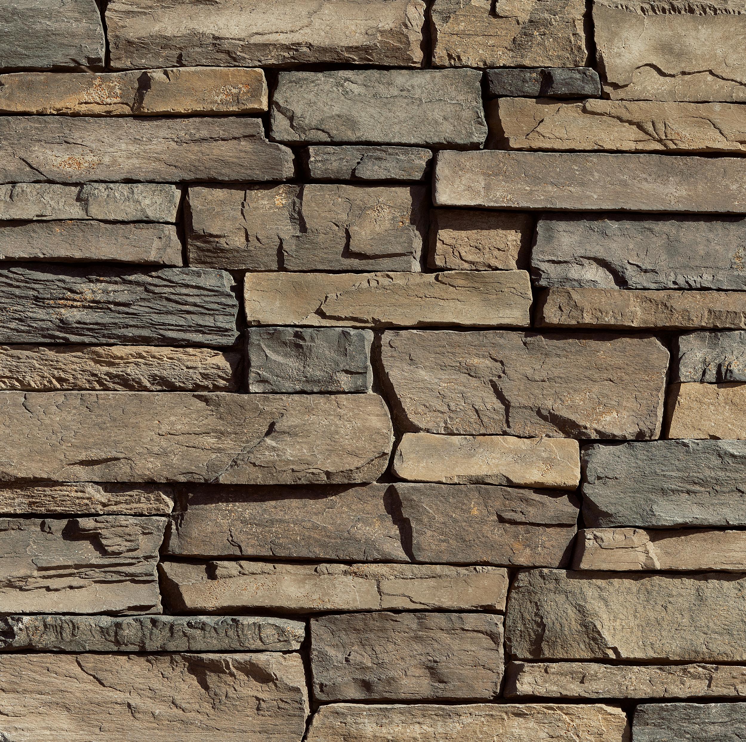 Cliffstone Lantana manufactured stone accessories by Eldorado Stone, product image 2, 1 1/4"–5 1/2"×4"–21 1/4"×5/8"–2 3/8" size. Premium manufactured stone for exterior and interior walls.