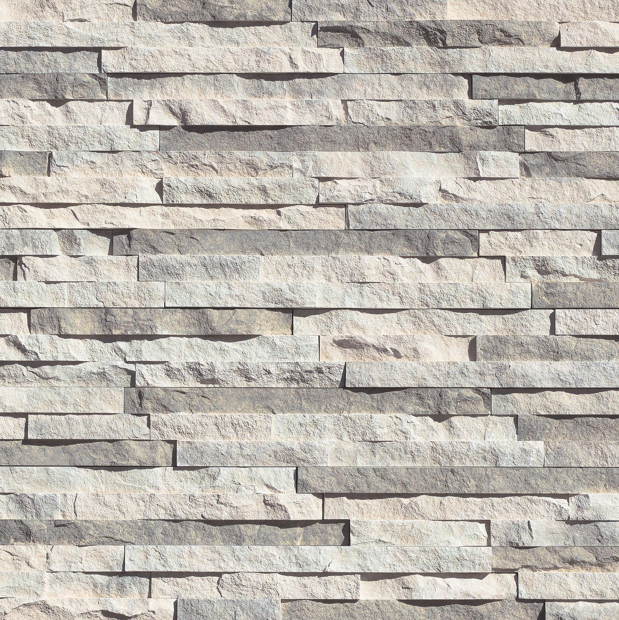 European Ledge Glacier wall panels by Eldorado Stone, primary product image. Premium stone veneer for exterior and interior walls.