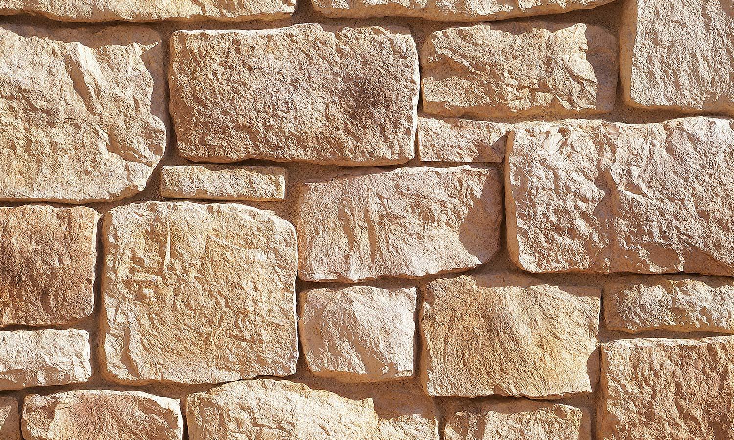 RoughCut Wheatfield wall panels by Eldorado Stone, primary product image. Premium stone veneer for exterior and interior walls.