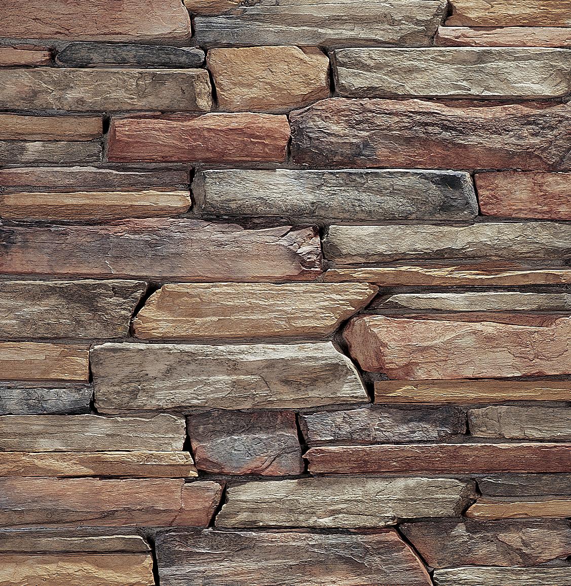 Rustic Ledge Sawtooth wall panels by Eldorado Stone, primary product image. Premium stone veneer for exterior and interior walls.