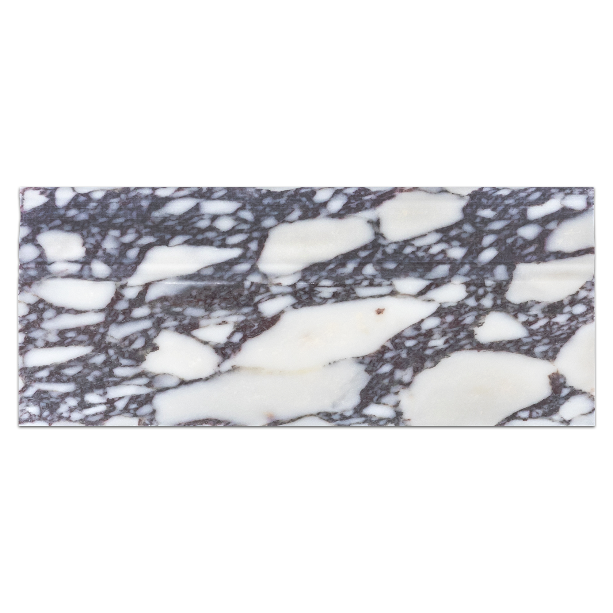 BIANCO VIOLETTA: Baseboard Marble Tile Accessory (5"x12"x3/4" | honed)