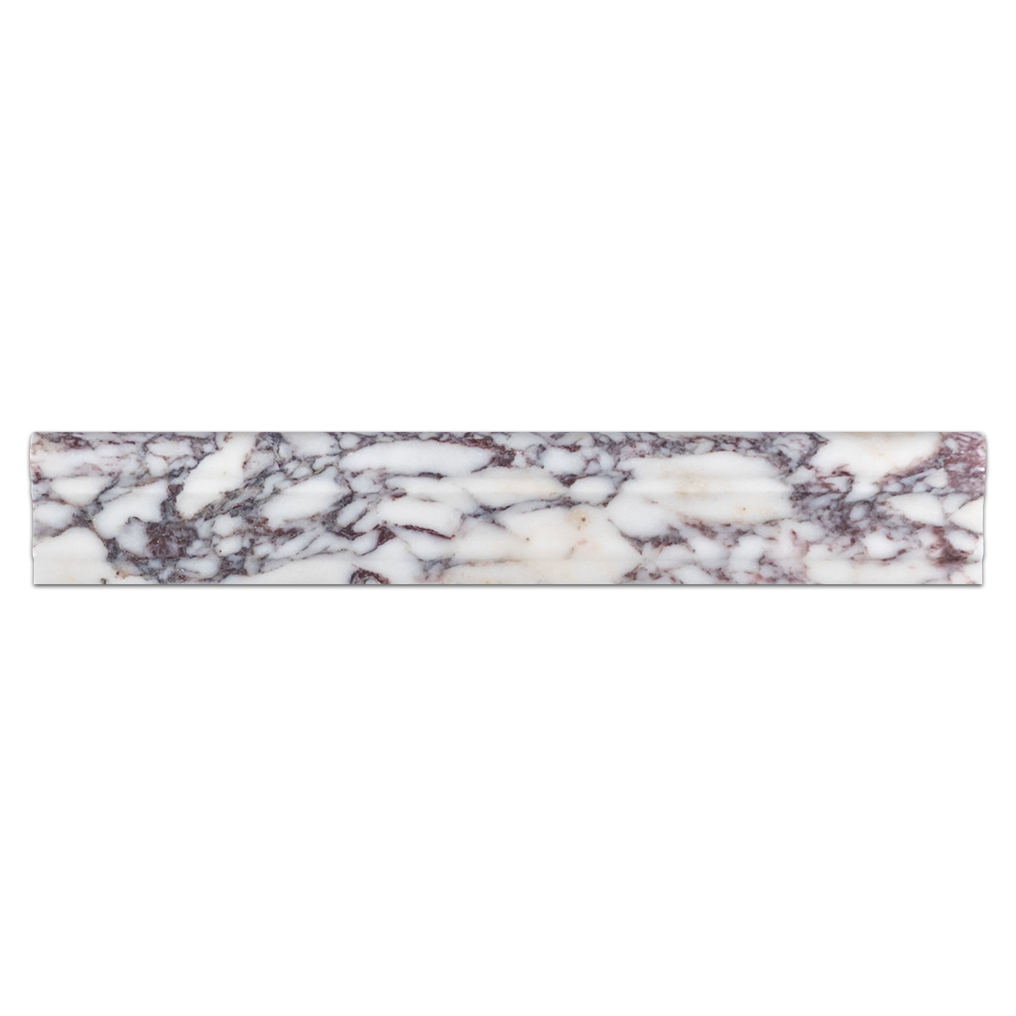 BIANCO VIOLETTA: Capital Liner Marble Tile Accessory (2"x12" | honed)