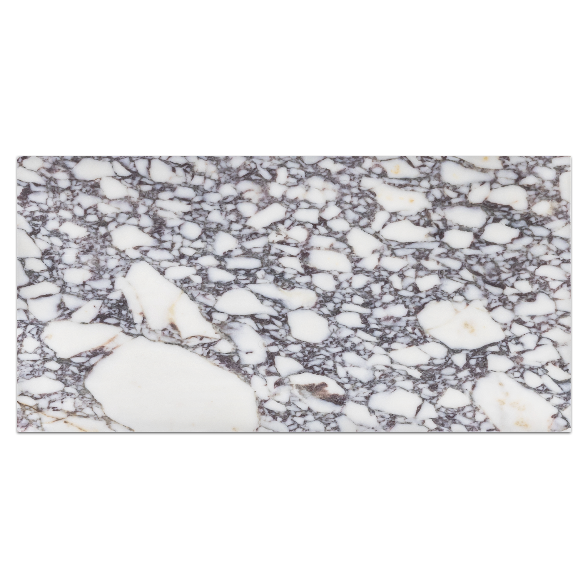 BIANCO VIOLETTA:  Marble Field Tile (12"x24"x3/8" | honed)