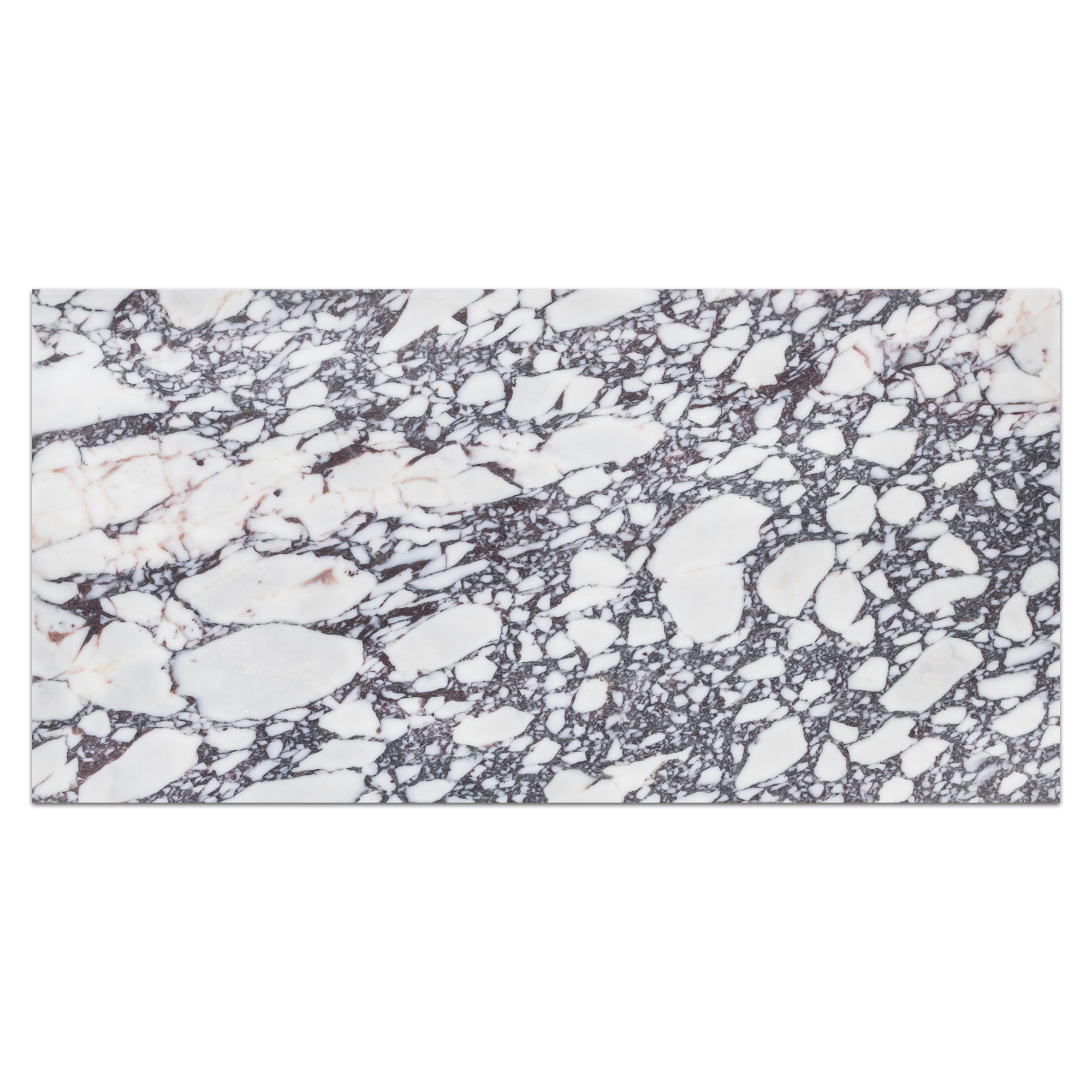 BIANCO VIOLETTA:  Marble Field Tile (18"x36"x3/8" | honed)