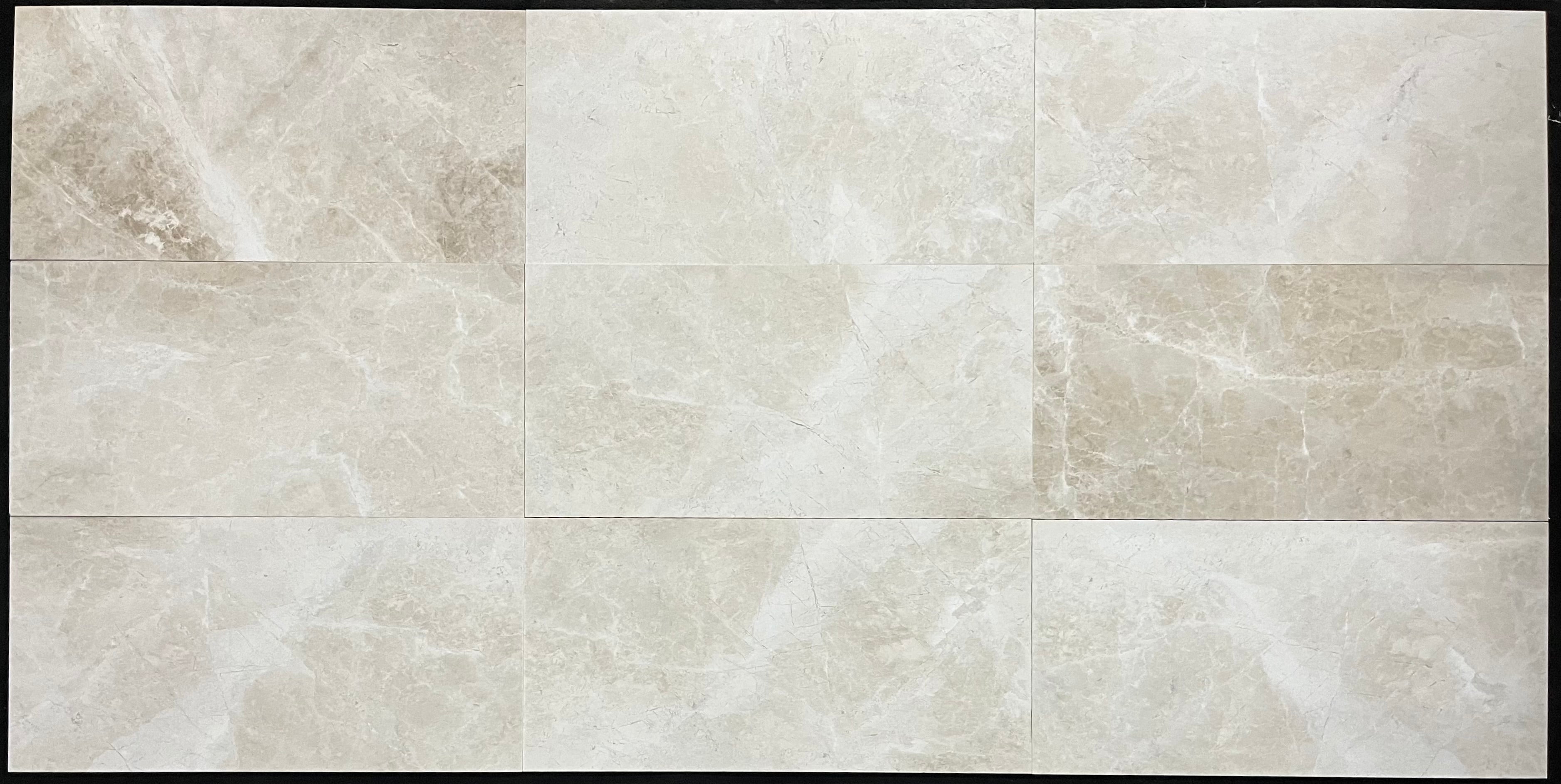 VANILLA ROYALE:  Marble Field Tile (18"x36"x5/8" | honed)