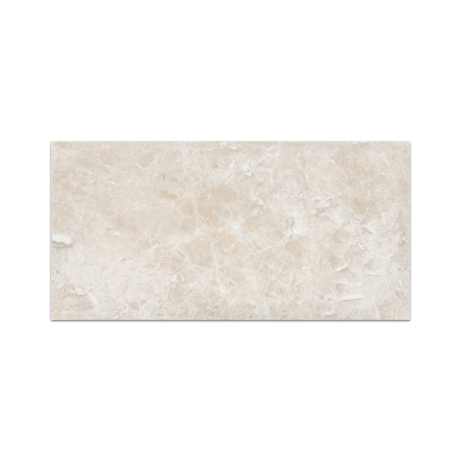 VANILLA ROYALE:  Marble Field Tile (6"x12"x3/8" | honed)