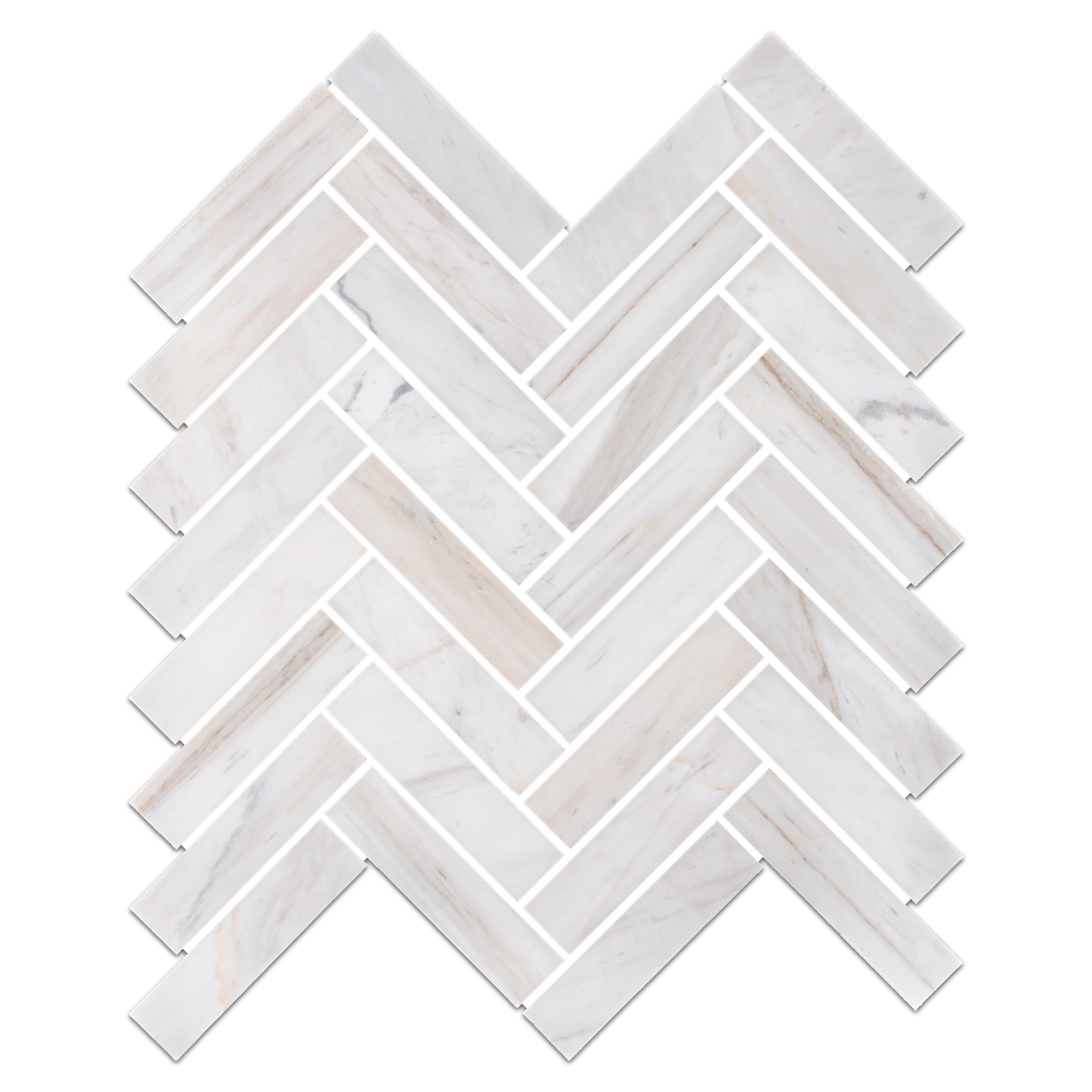 VENA D ORO: 1X4 Herringbone Marble Field Mosaic (11 1/16"x12"x3/8" | honed)