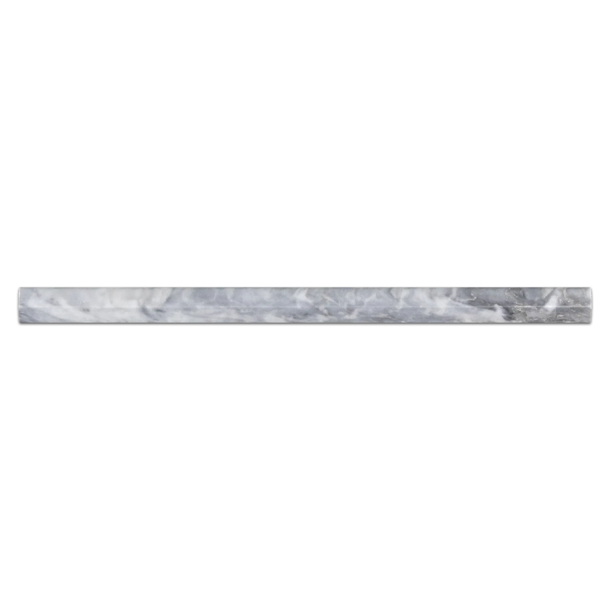 Elon Bardiglio Nuvolato Marble Pencil Molding, 0.75x12x0.75, Honed Finish - Surface Group International