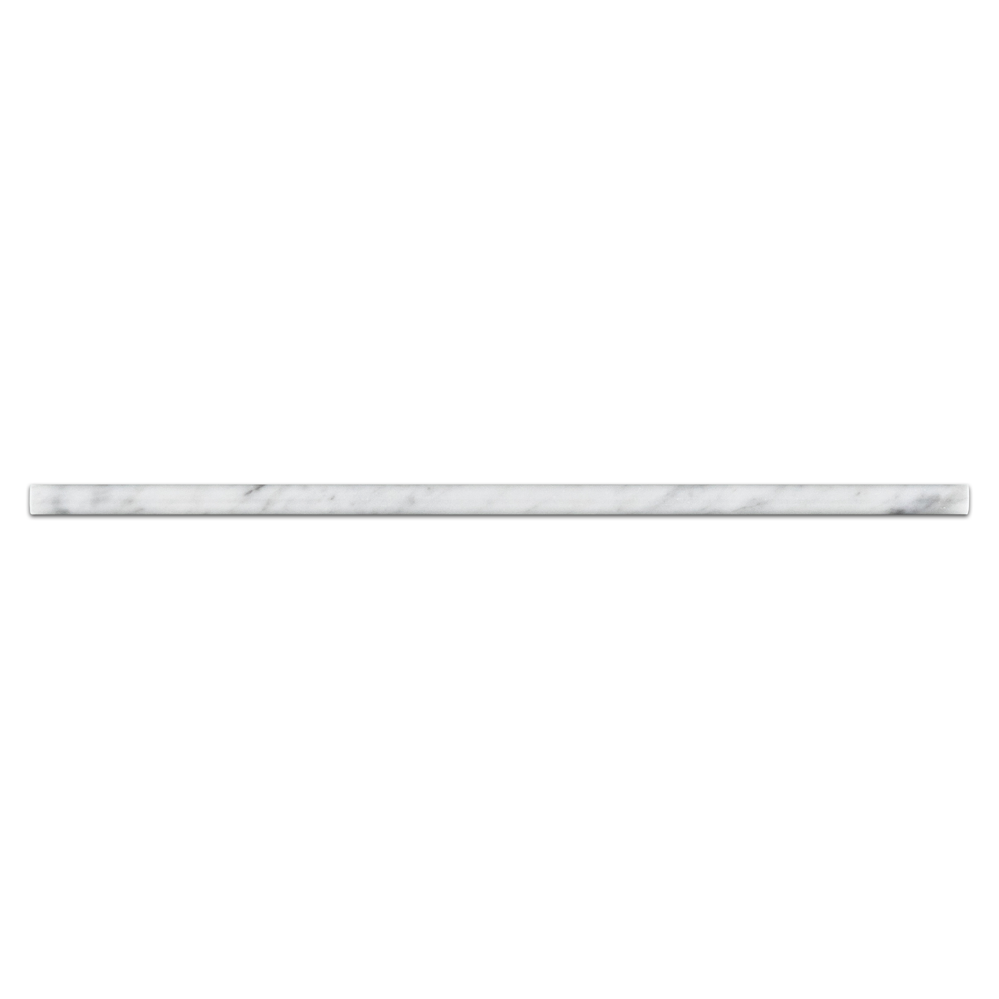 Elon Bianco Carrara Marble Micro Pencil Molding, 0.375x12x0.625, Polished Finish - Surface Group International