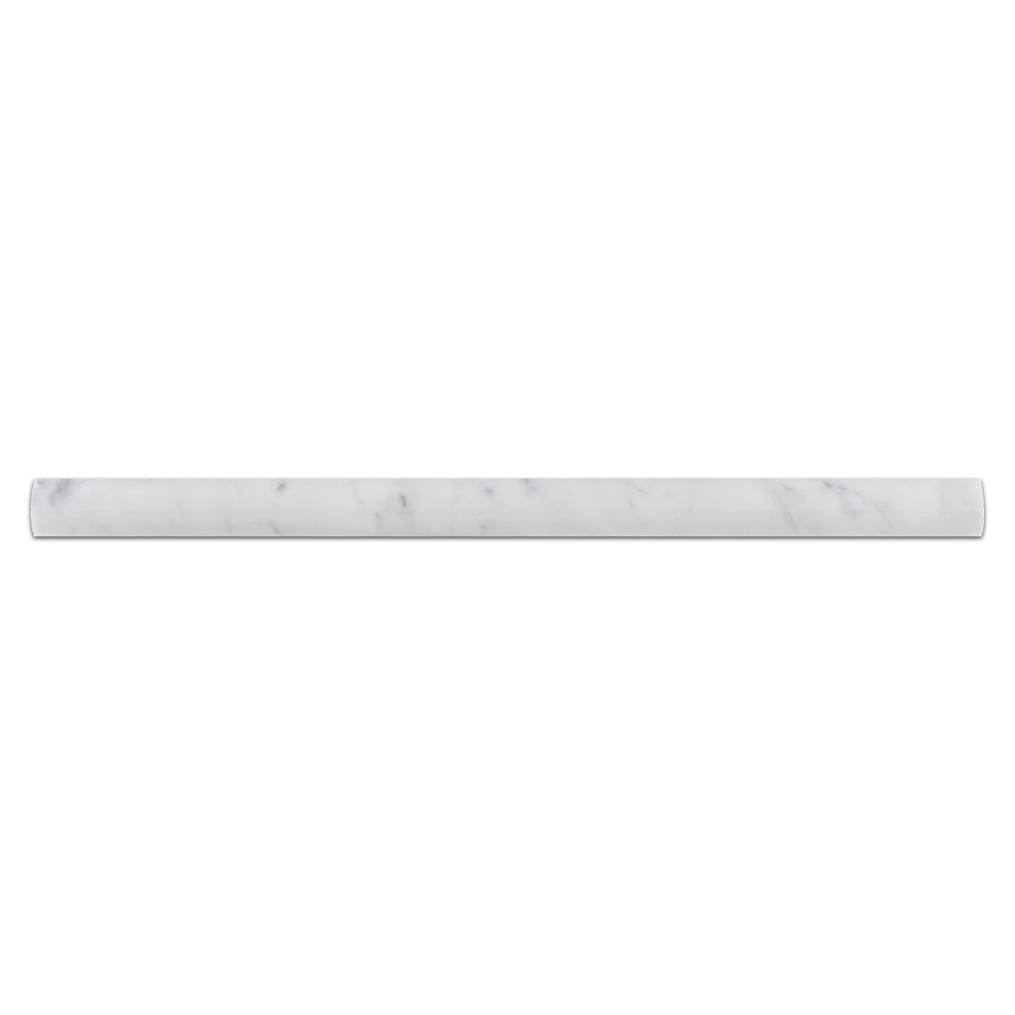 Elon Bianco Carrara Marble Pencil 0.75x12x0.75 Polished Tile - Surface Group International Product