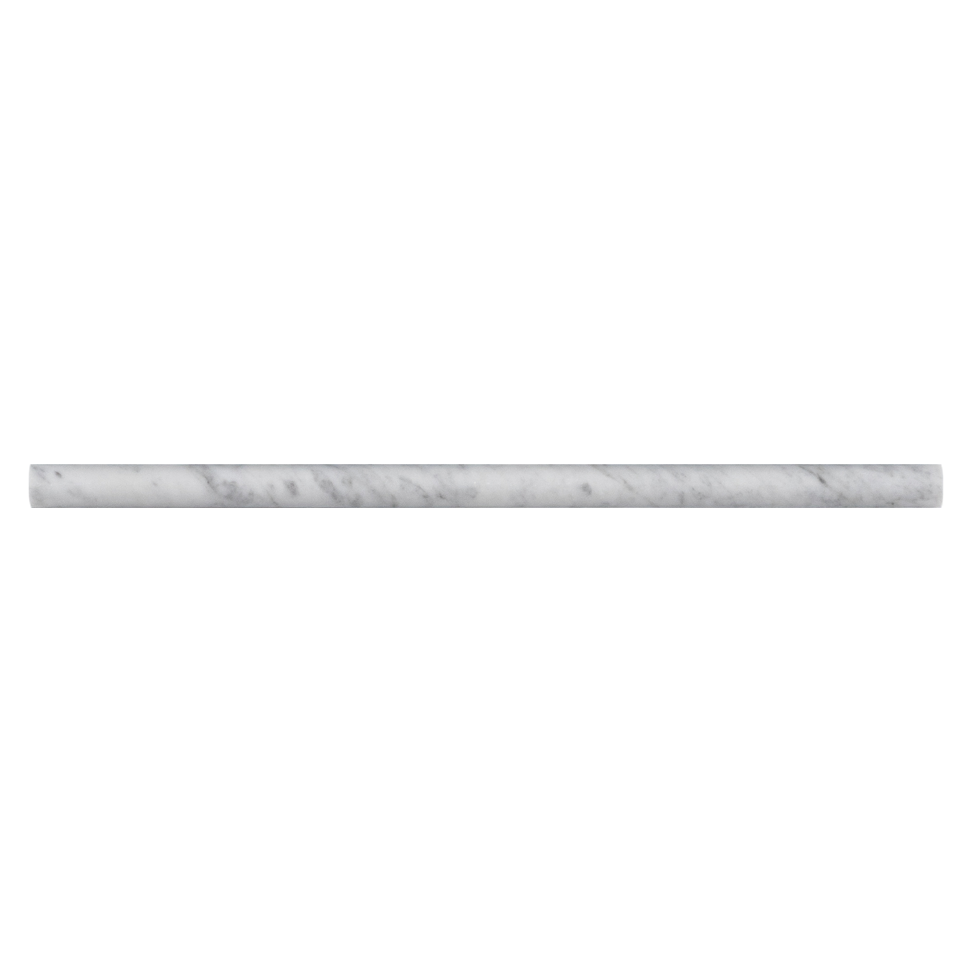 Elon Bianco Carrara Marble Petite Pencil 0.5x12x0.75 Polished Tile - Surface Group International Product