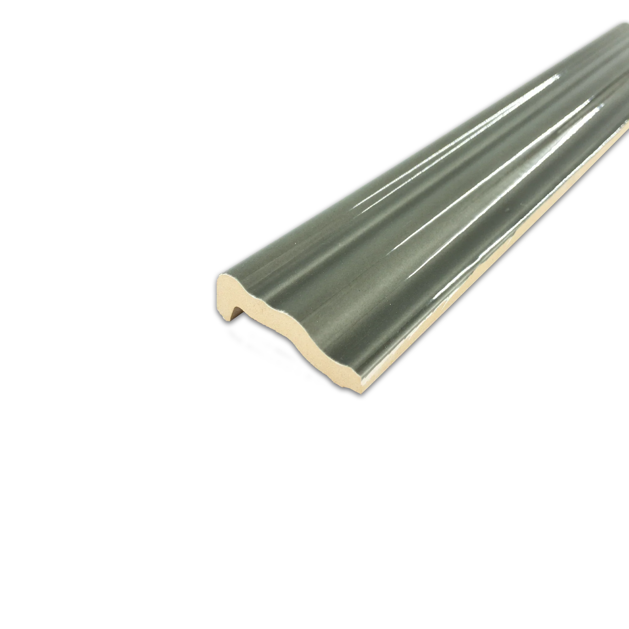 Elon Hampton Taupe Ceramic Chairrail 2x12 Glossy BC604G - Surface Group International Tile Store