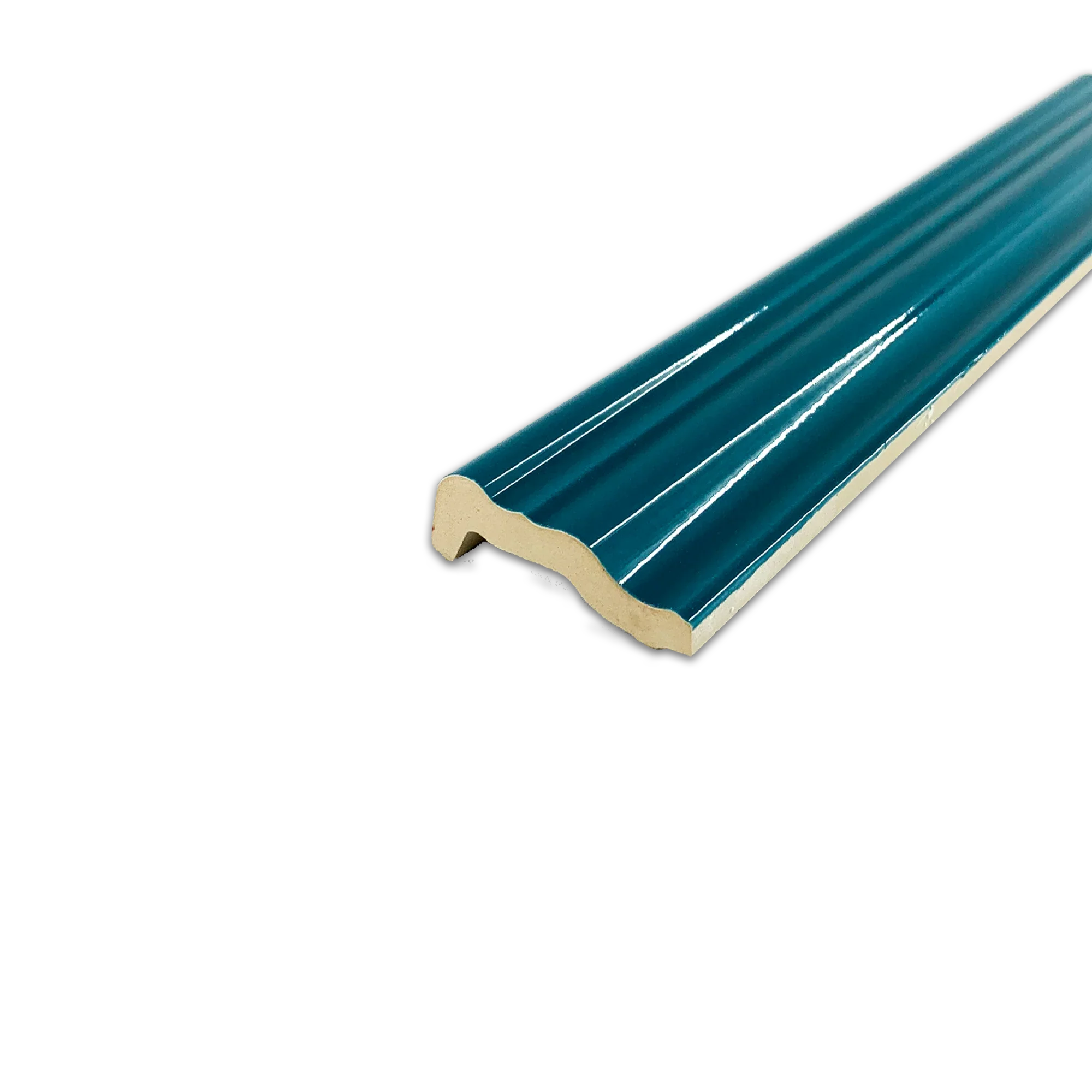 Elon Hampton Turquoise Ceramic Chairrail 2x12 Glossy BC704G - Surface Group International Tile Store