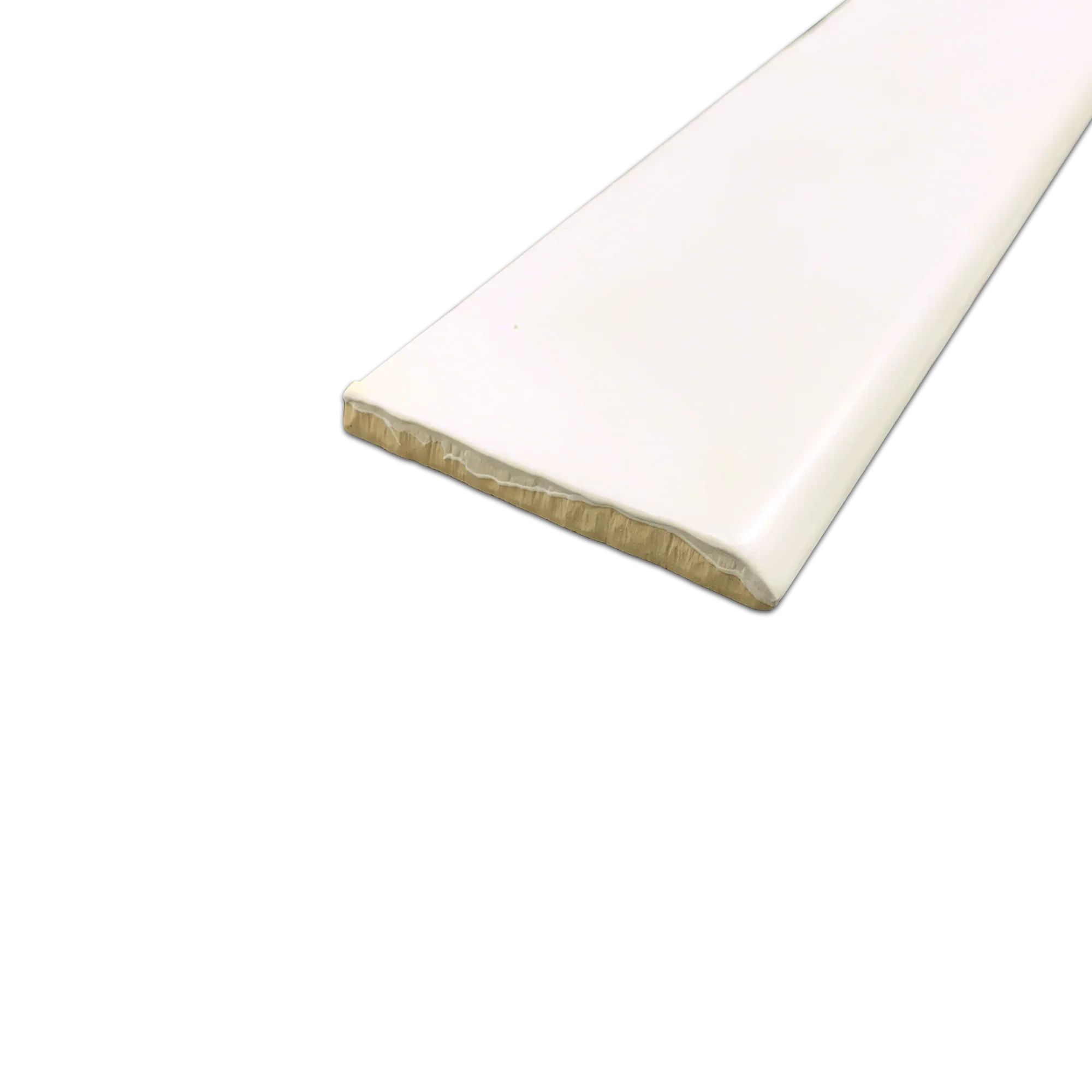 Elon Hampton White Ceramic Bullnose 3x12 Matte BC402M - Surface Group International