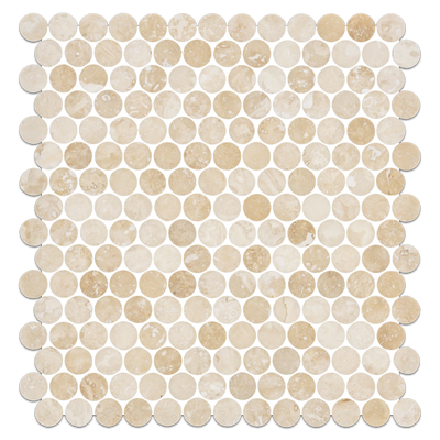 Ivory Travertine tile and surface collection