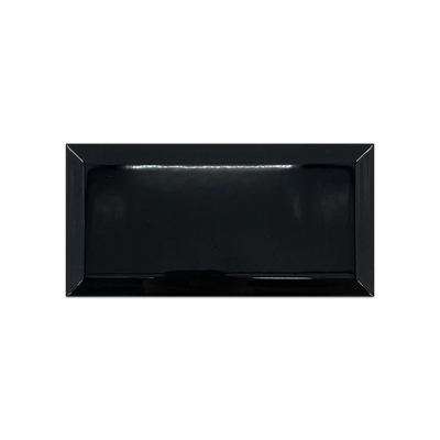 Black Beveled Decorative Porcelain tile and surface collection