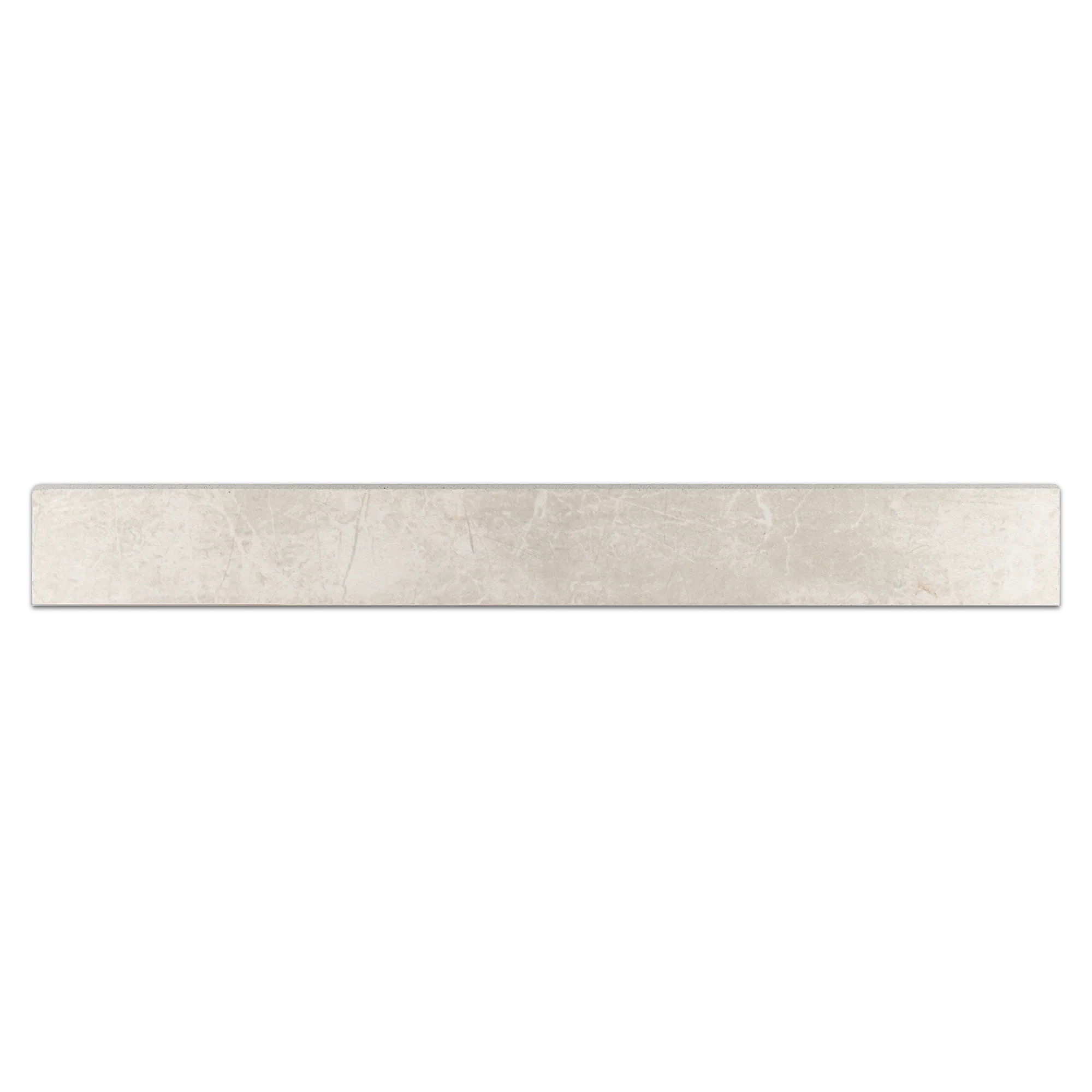 Elon Nuance White Shell Porcelain Bullnose 3x24 Honed Tile - Surface Group International