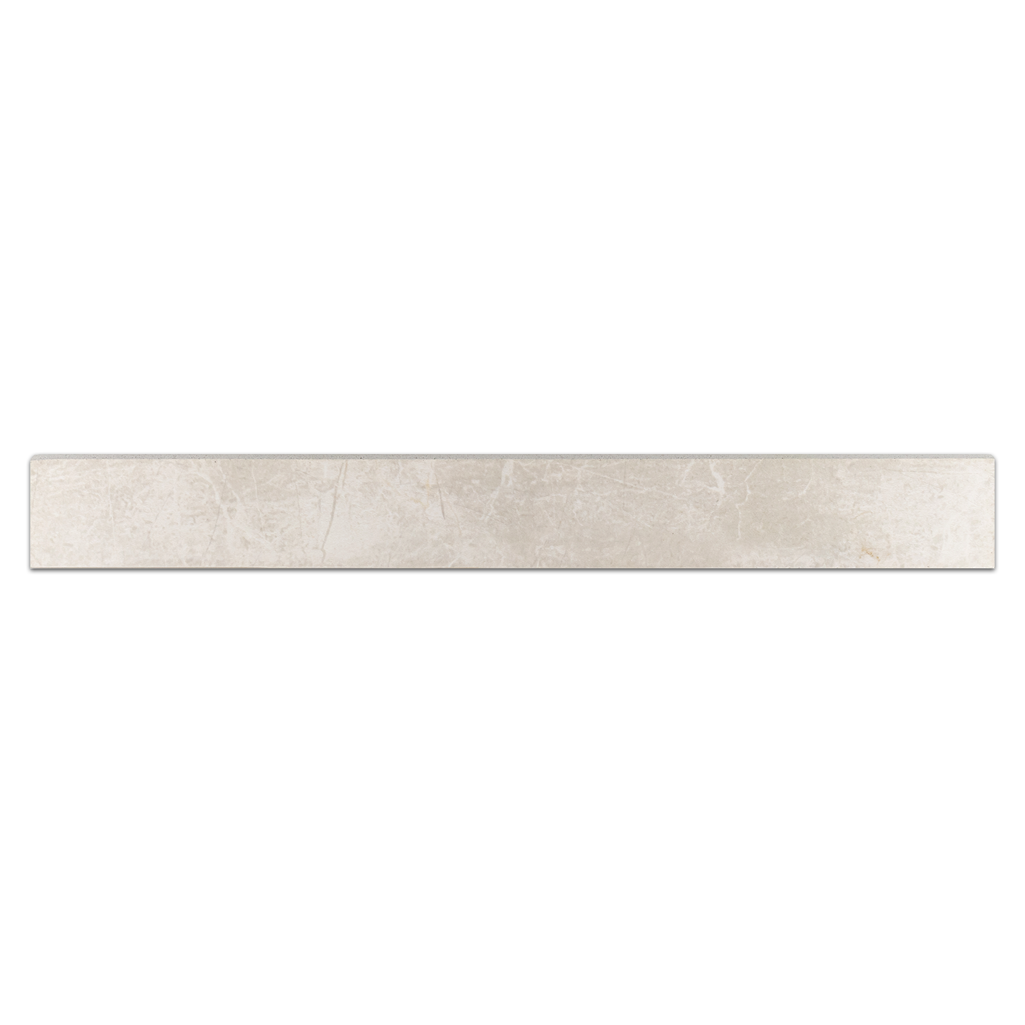 Elon Nuance White Shell Porcelain Bullnose 3x24 Semi Polished Tile - Surface Group International