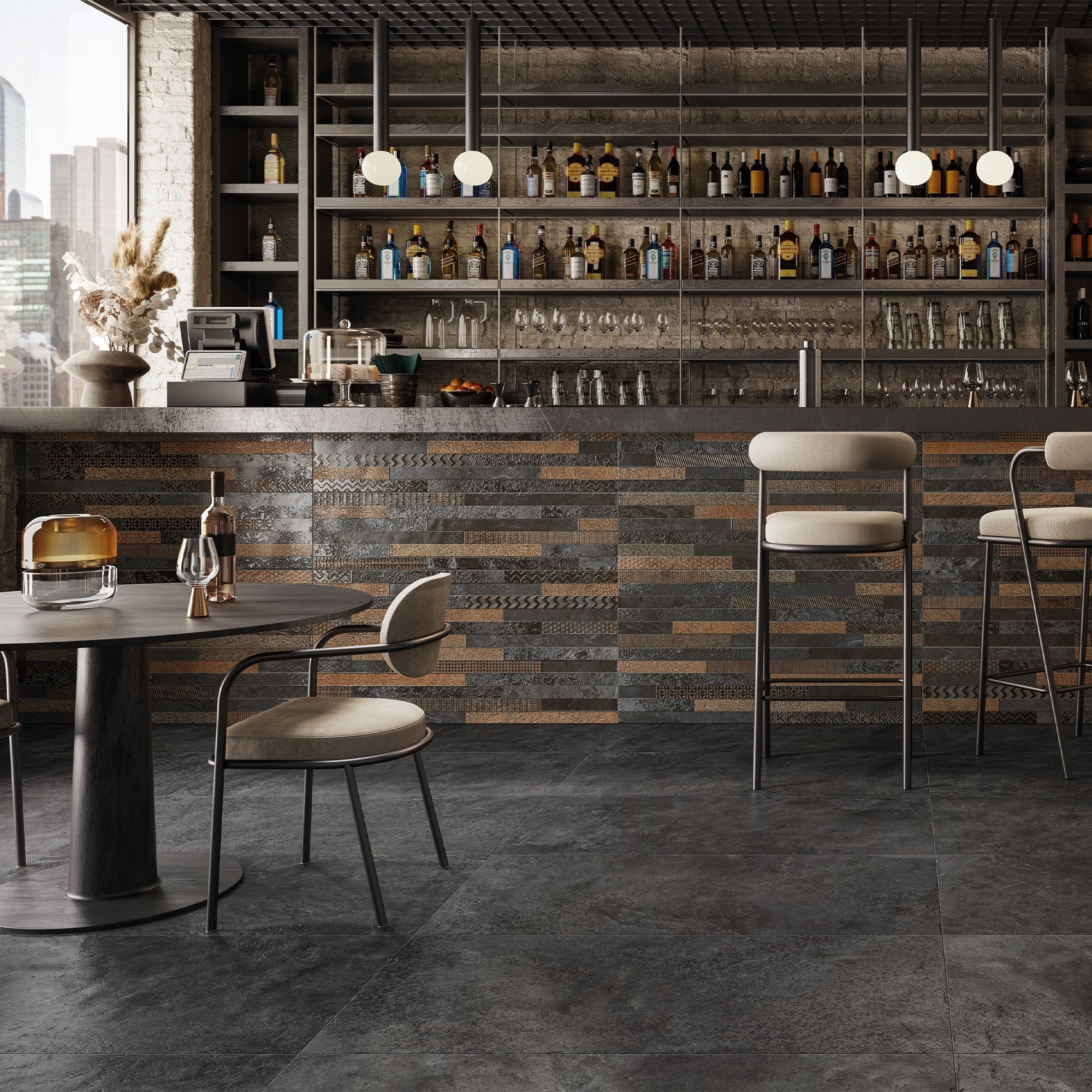 Elon Tile Bali tile in a room setting — available at Surface Group