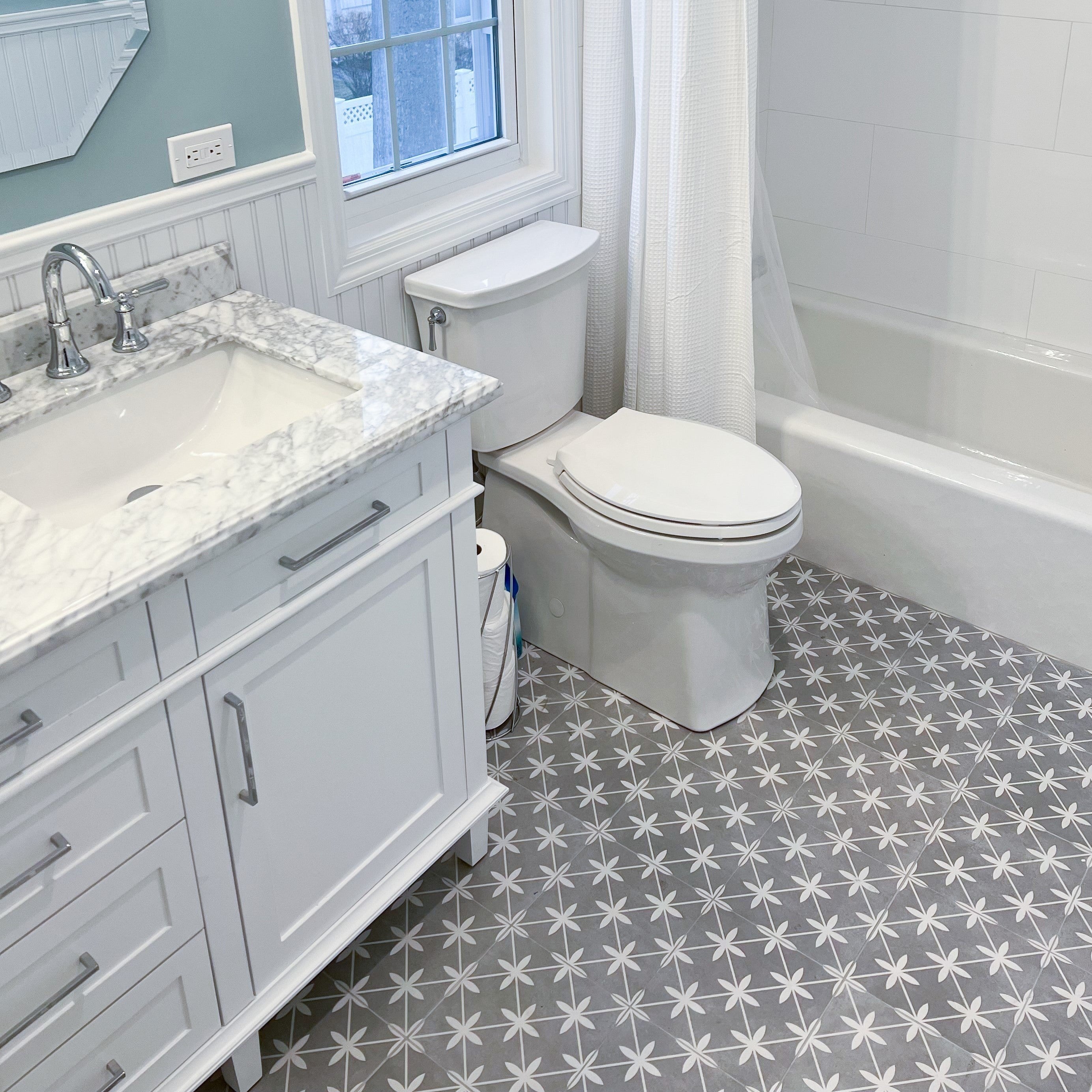 Elon Tile Barcelona tile in a room setting — available at Surface Group
