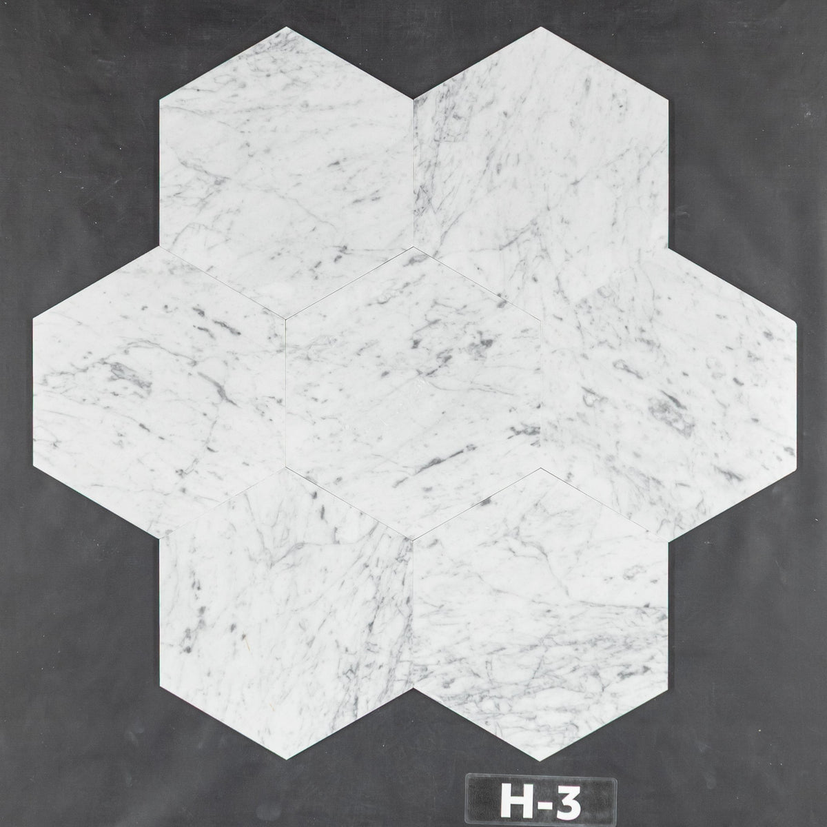 Elon Tile Bianco Carrara Field Tile tile pattern swatch — available at Surface Group