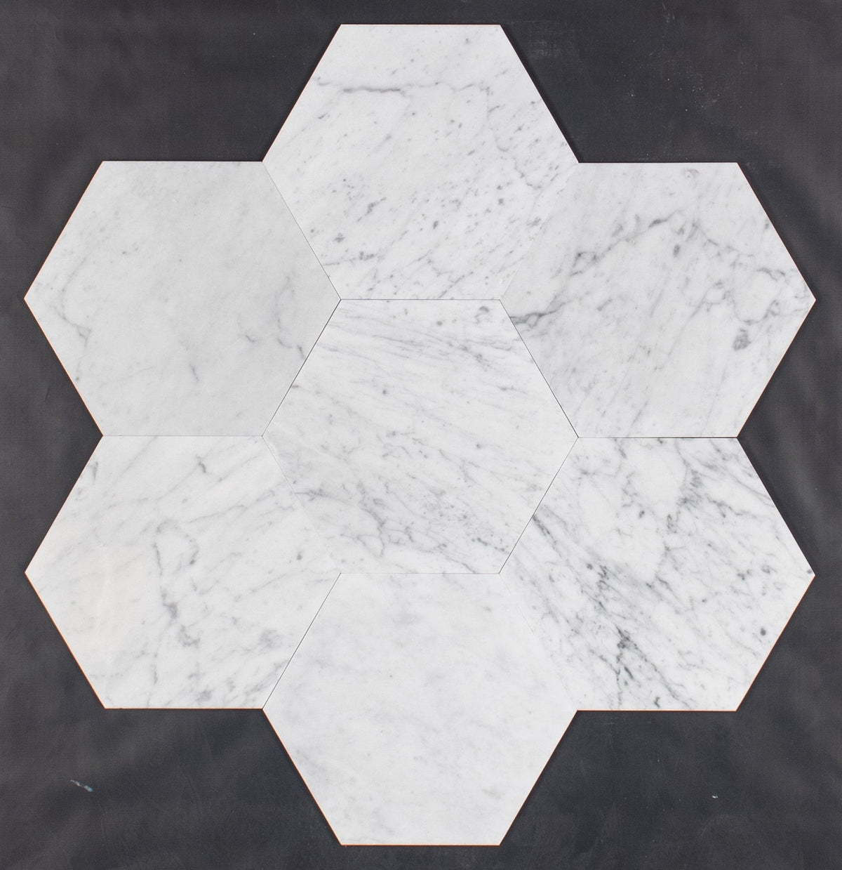 Elon Tile Bianco Carrara Field Tile tile pattern swatch — available at Surface Group