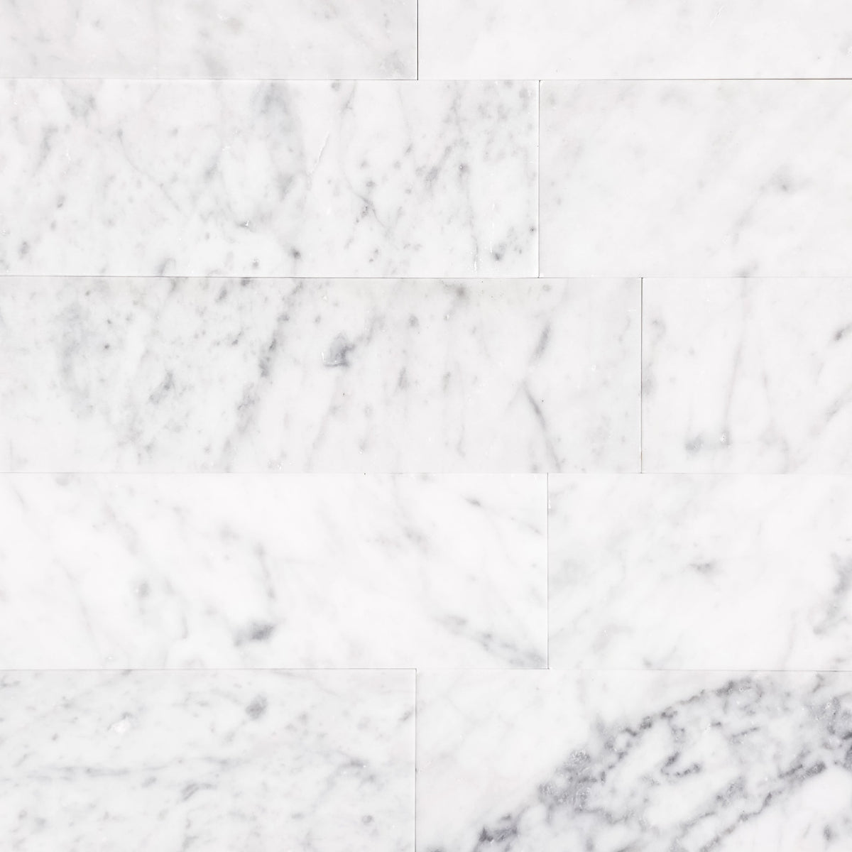 Elon Tile Bianco Carrara Field Tile tile pattern swatch — available at Surface Group