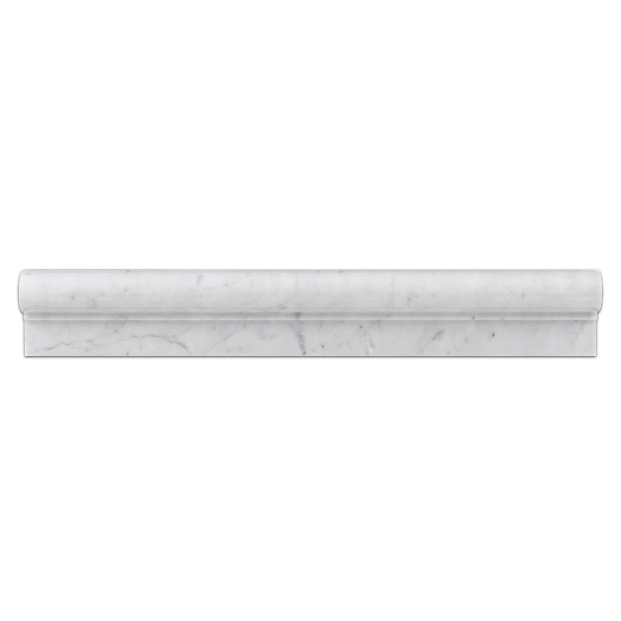 Elon Tile Bianco Carrara Molding tile — available at Surface Group
