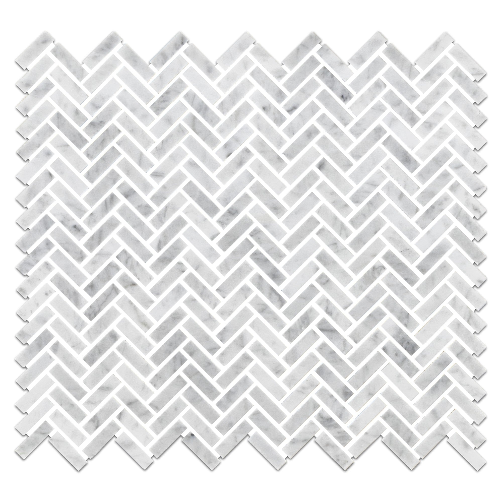 Elon Tile Bianco Carrara Mosaic tile — available at Surface Group