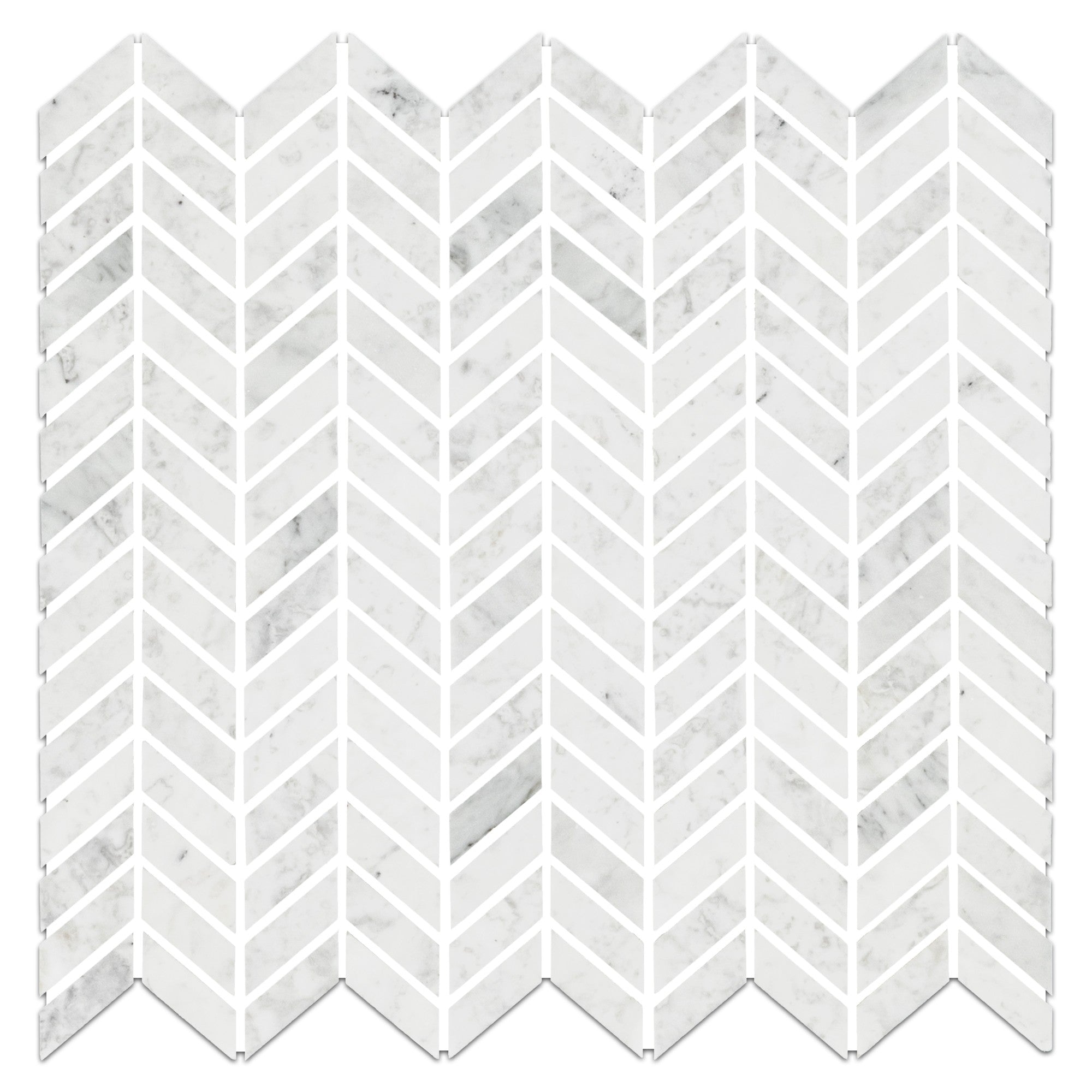 Elon Tile Bianco Carrara Mosaic tile — available at Surface Group